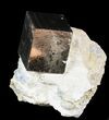 Pyrite Cube In Matrix - Navajun, Spain #51222-1